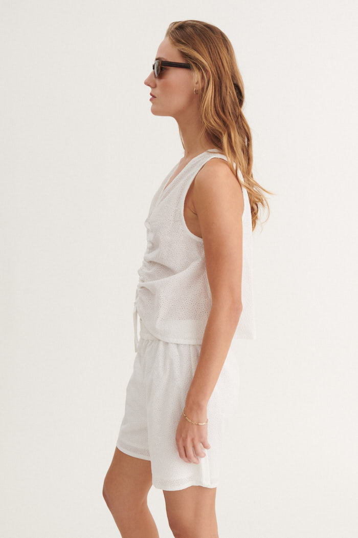 Basic Apparel Lotus Top Toppe 423 Bright White